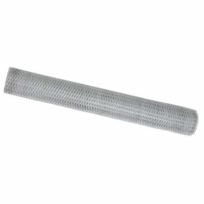 Hexagon Fence Silver 1.2 x 10 m Galvanised steel