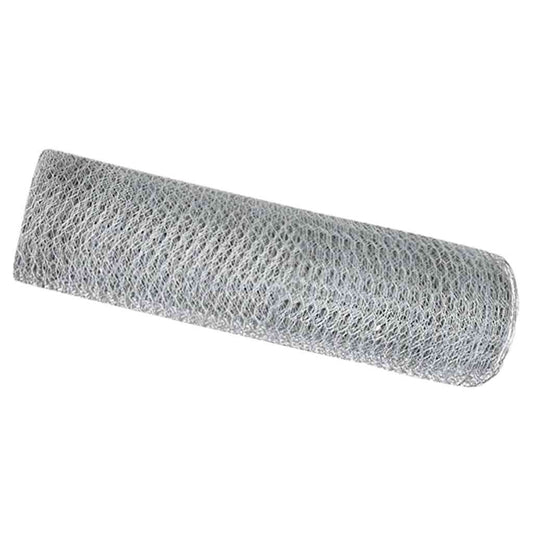 Hexagon Fence 0.6 x 25 m Galvanised steel Silver