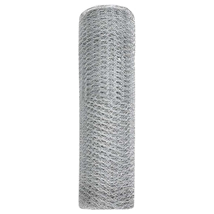 Hexagon Fence Silver 0.6 x 25 m Galvanised steel