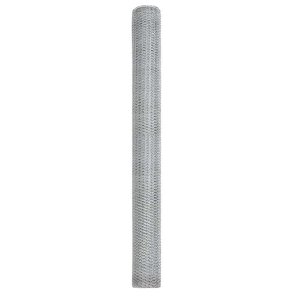 Hexagon Fence Silver 1.6 x 25 m Galvanised steel