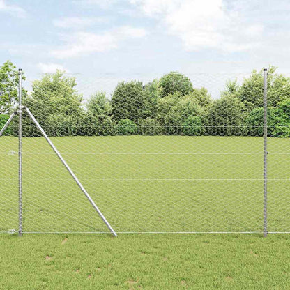 Hexagon Fence Silver 1.6 x 25 m Galvanised steel