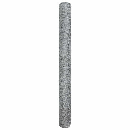 Hexagon Fence Silver 1.6 x 25 m Galvanised steel