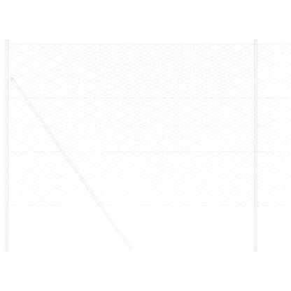 Hexagon Fence Silver 1.6 x 25 m Galvanised steel