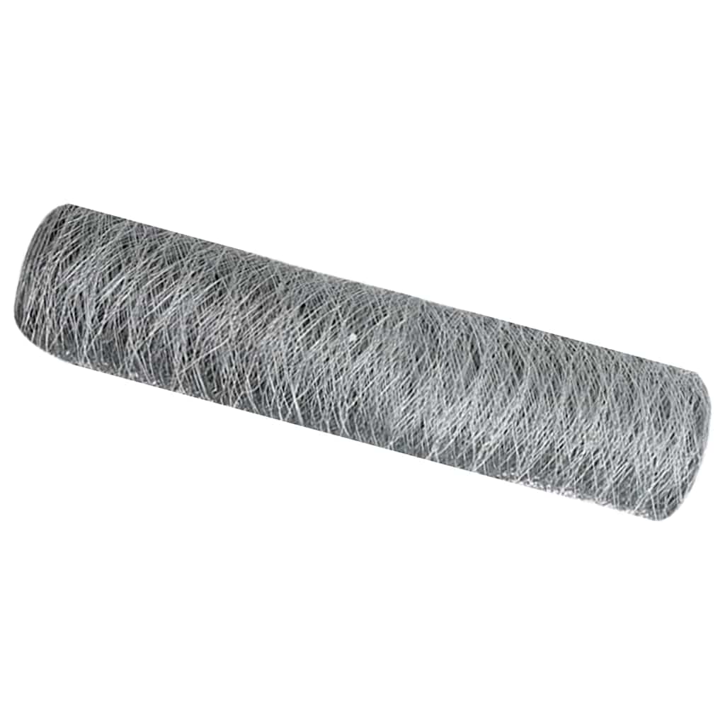 Hexagon Fence Silver 0.6 x 50 m Galvanised steel