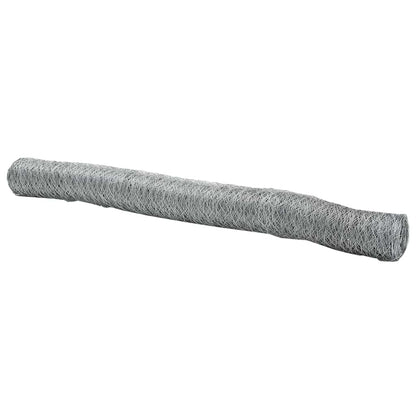 Hexagon Fence Silver 1 x 50 m Galvanised steel