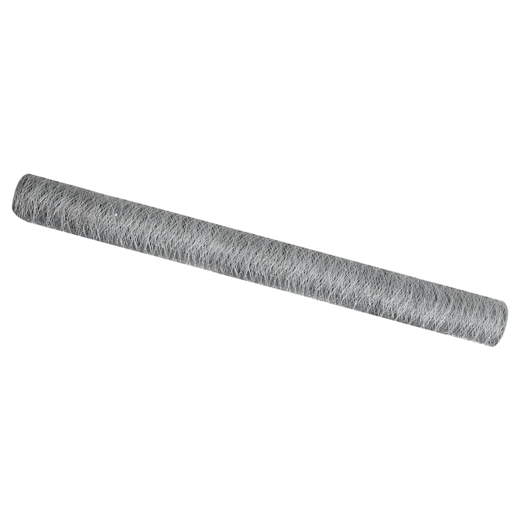 Hexagon Fence Silver 1.5 x 50 m Galvanised steel