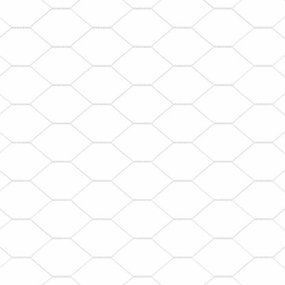 Hexagon Fence Silver 0.5 x 100 m Galvanised steel