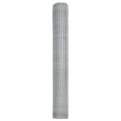 Hexagon Fence Silver 1 x 100 m Galvanised steel