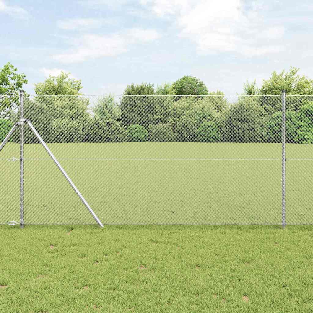 Hexagon Fence Silver 1.2 x 100 m Galvanised steel
