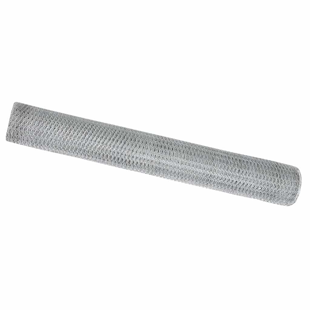 Hexagon Fence Silver 1.2 x 100 m Galvanised steel