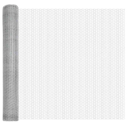 Hexagon Fence Silver 1.2 x 100 m Galvanised steel