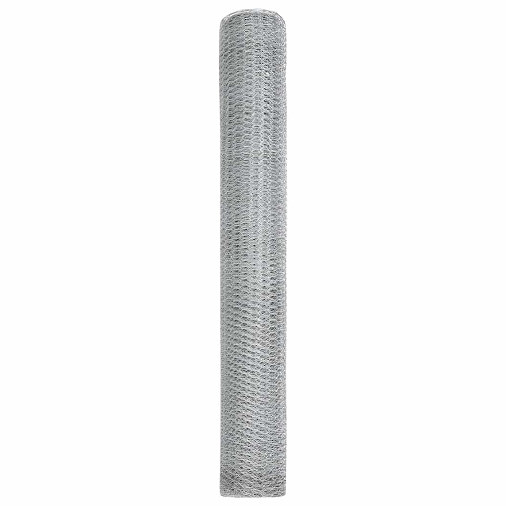 Hexagon Fence Silver 1.2 x 100 m Galvanised steel