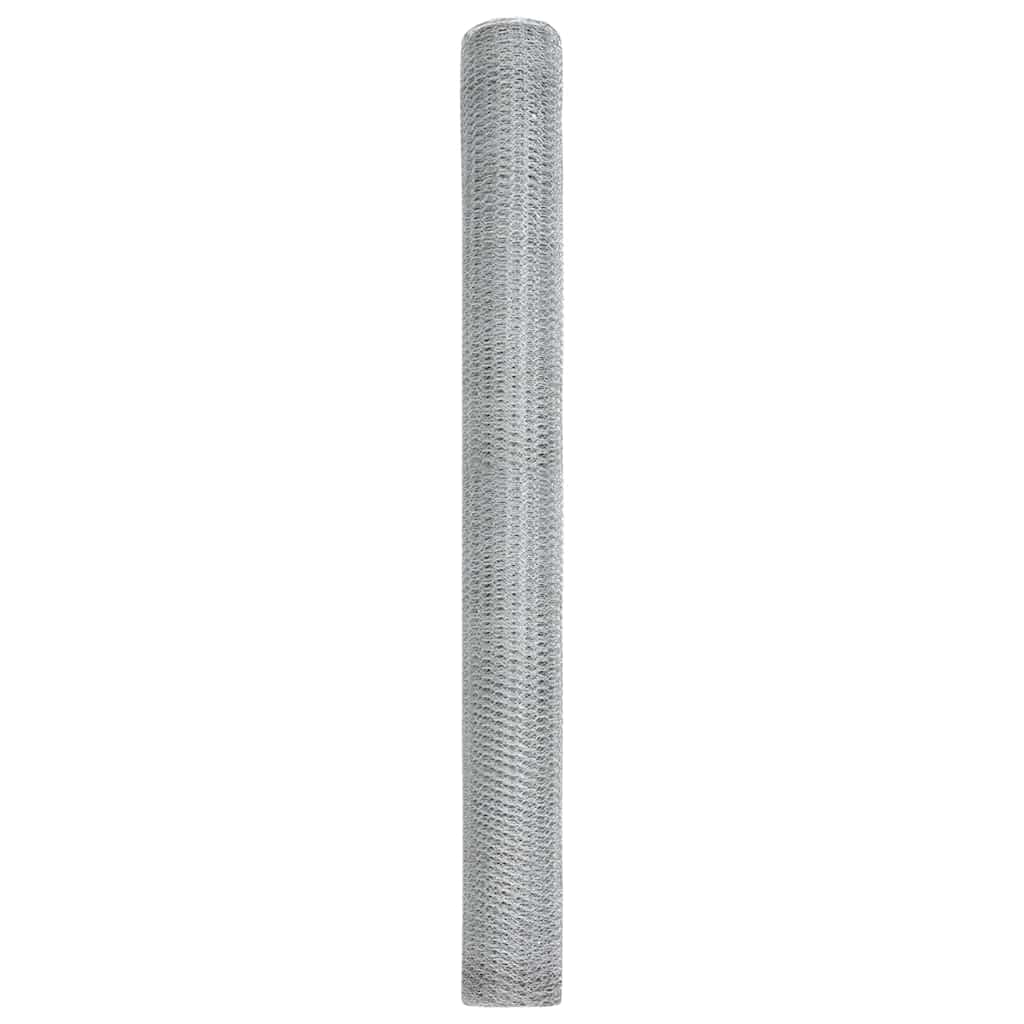 Hexagon Fence Silver 1.6 x 100 m Galvanised steel
