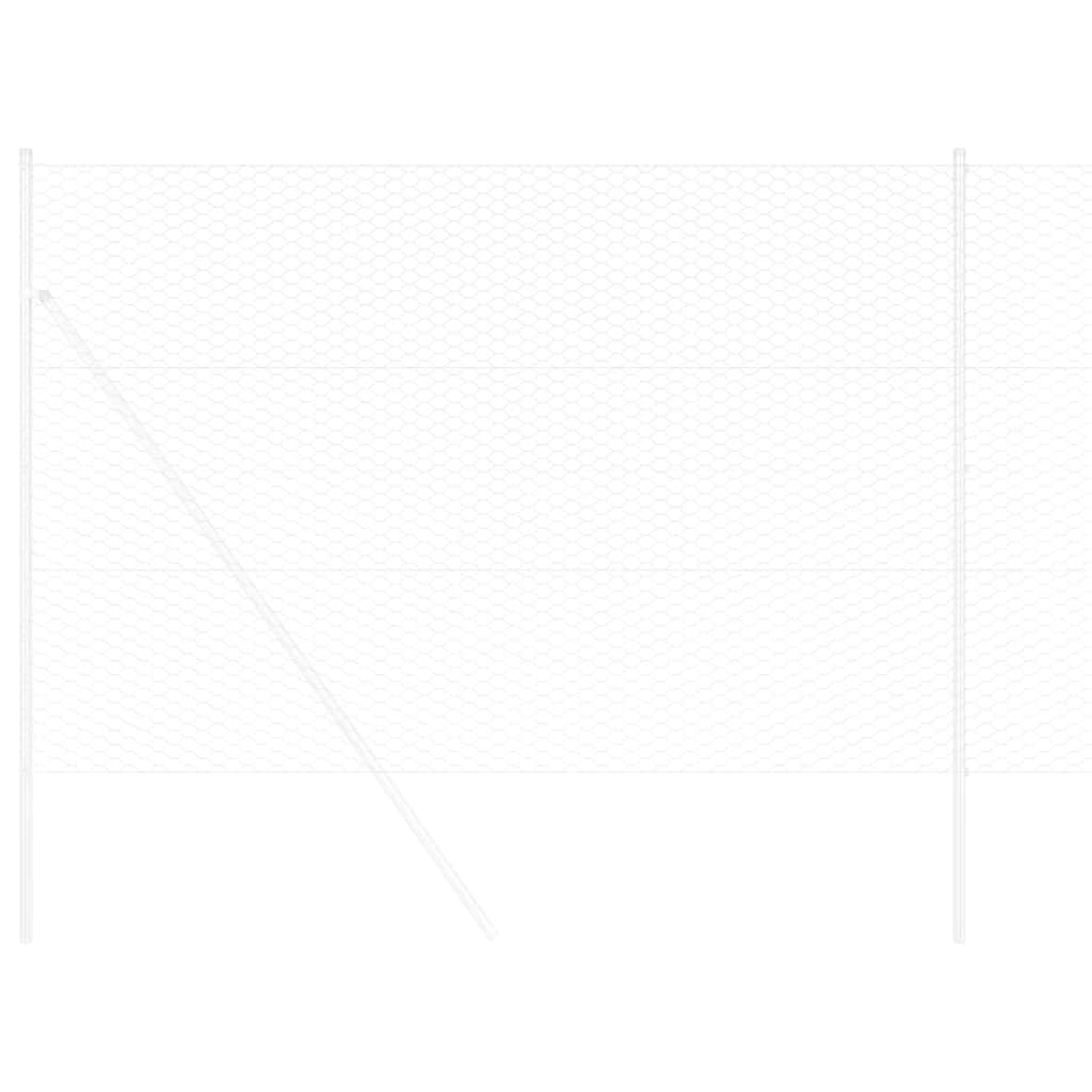 Hexagon Fence Silver 1.6 x 100 m Galvanised steel