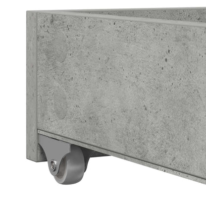 Day Bed with Drawer Grey 90 x 200 cm Engineered Wood