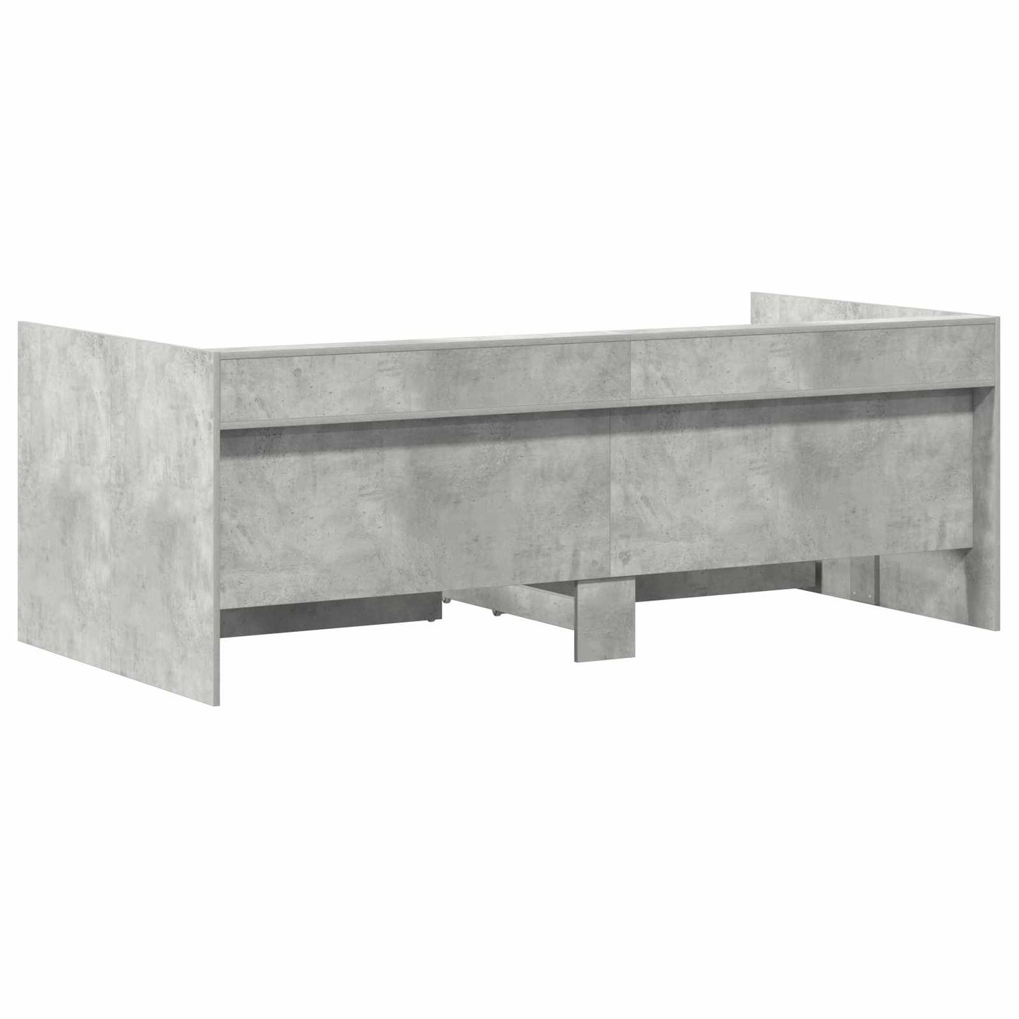 Day Bed with Drawer Grey 90 x 200 cm Engineered Wood