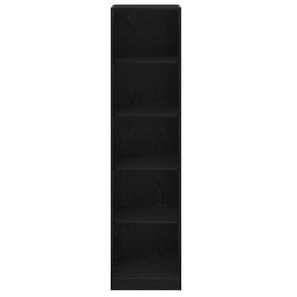 Wardrobe with Shelf Black Oak 50 x 50 x 200 cm Engineered Wood