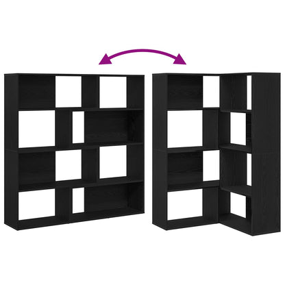 Wardrobe 6-Tier 85 x 85 x 140 cm Engineered Wood Black Oak