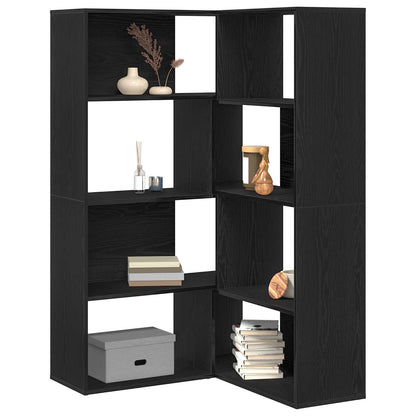 Wardrobe 6-Tier 85 x 85 x 140 cm Engineered Wood Black Oak