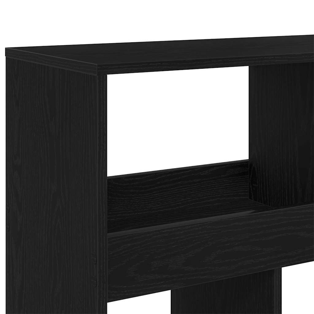 Book Cabinet 15-Tier 100 x 33 x 187.5 cm Black Oak