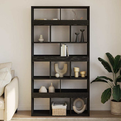 Book Cabinet 15-Tier 100 x 33 x 187.5 cm Black Oak