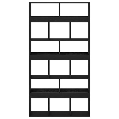 Book Cabinet 15-Tier 100 x 33 x 187.5 cm Black Oak