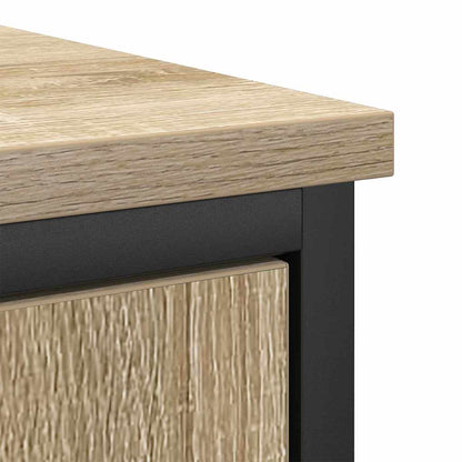 Bathroom Furniture Set with Shelf 2 pcs Brown Engineered wood