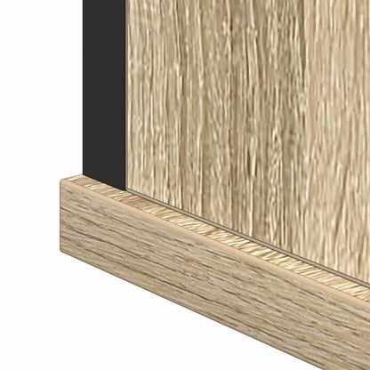 Bathroom Furniture Set with Shelf 2 pcs Brown Engineered wood