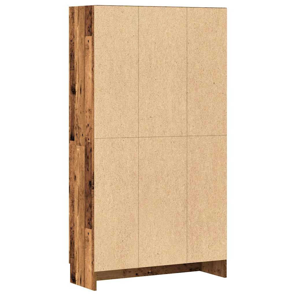 Book Cabinet Old Wood 82,5x30,5x150 cm Engineered Wood