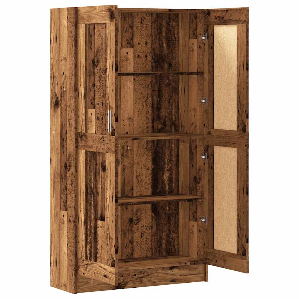 Book Cabinet Old Wood 82,5x30,5x150 cm Engineered Wood