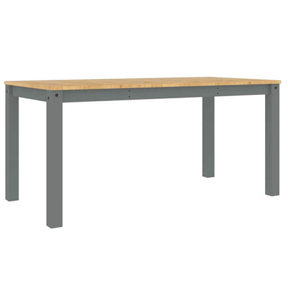 5 Piece Dining Set PANAMA Grey Solid Wood Pine