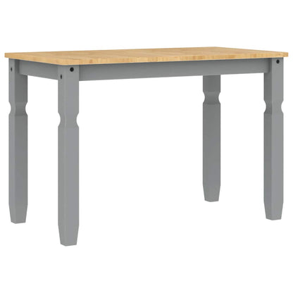 3 Piece Dining Set PANAMA Grey Solid Wood Pine