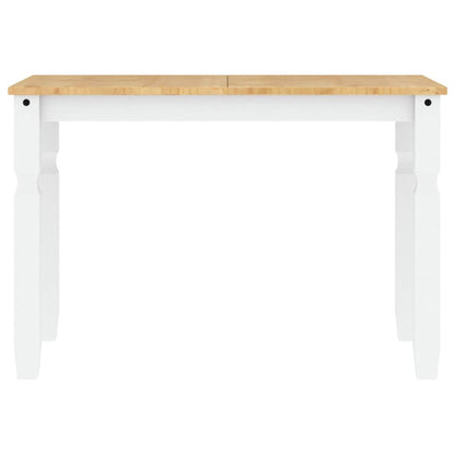 5 Piece Dining Set PANAMA White Solid Wood Pine