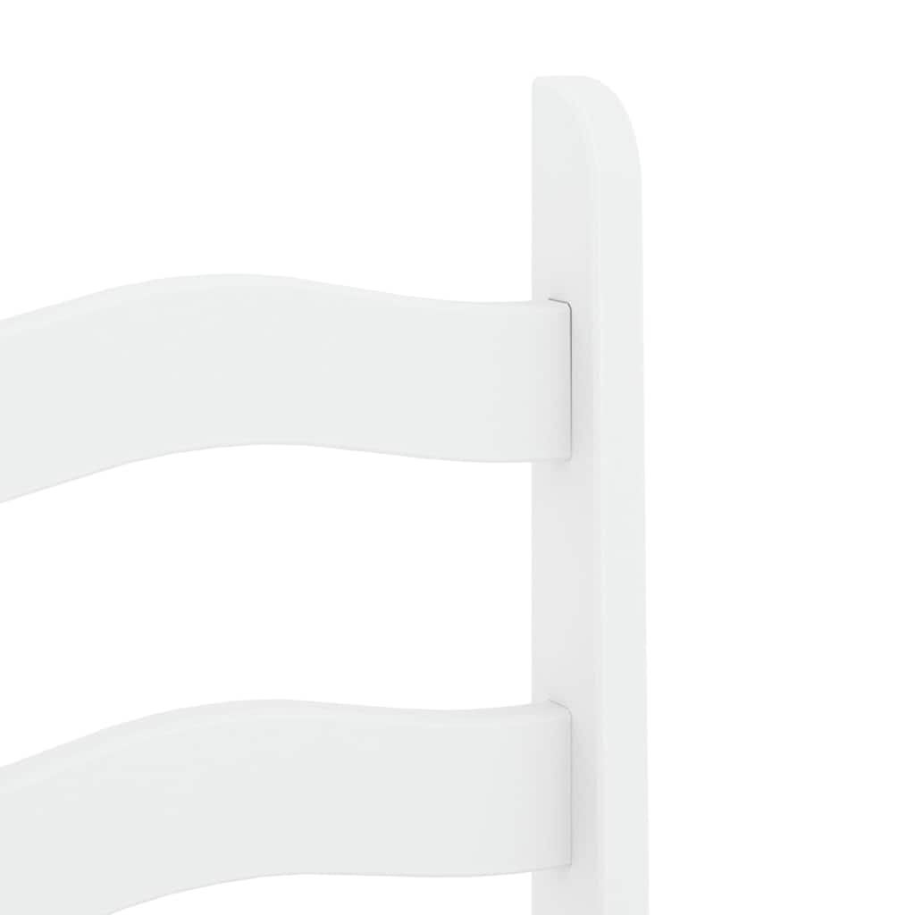 5 Piece Dining Set PANAMA White Solid Wood Pine