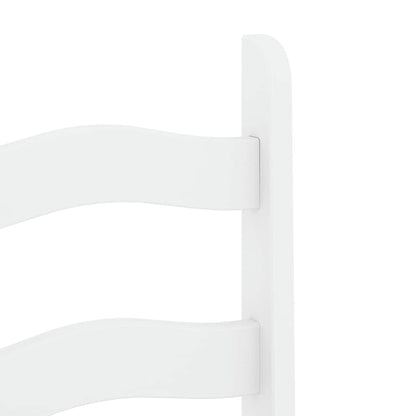 3 Piece Dining Set PANAMA White Solid Wood Pine