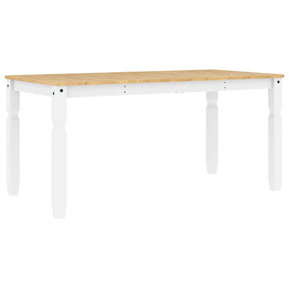 5 Piece Dining Set PANAMA White Solid Wood Pine