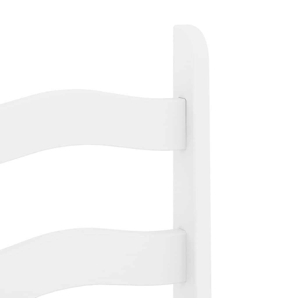 5 Piece Dining Set PANAMA White Solid Wood Pine