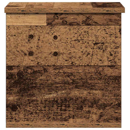 Storage Box Old Wood 30 x 35 x 35 cm Engineered Wood