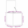 Storage Box Old wood 30 x 35 x 35 cm Engineered Wood