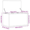 Storage Box Old wood 60 x 35 x 35 cm Engineered Wood