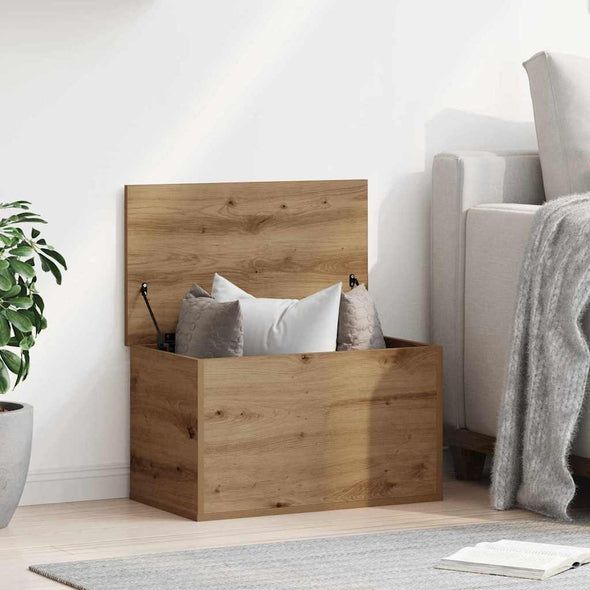Storage Box Artisan oak 60 x 35 x 35 cm Engineered Wood