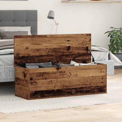 Storage Box Old wood 102 x 35 x 35 cm Engineered Wood