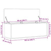 Storage Box Old wood 102 x 35 x 35 cm Engineered Wood