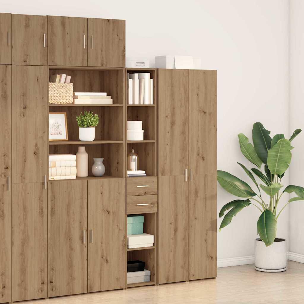 Bookcase Artisan Oak 30 x 42.4 x 185.2 cm