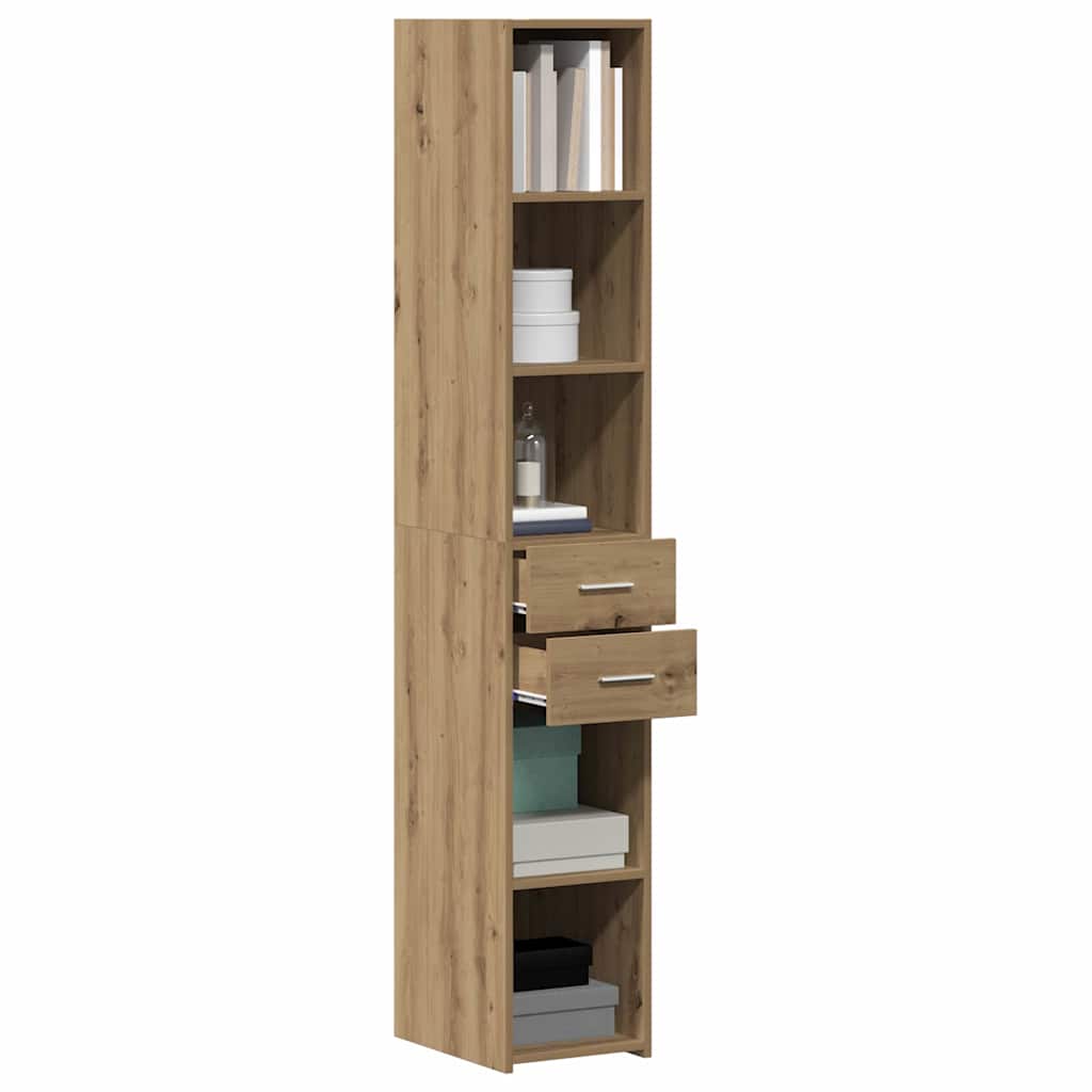 Bookcase Artisan Oak 30 x 42.4 x 185.2 cm