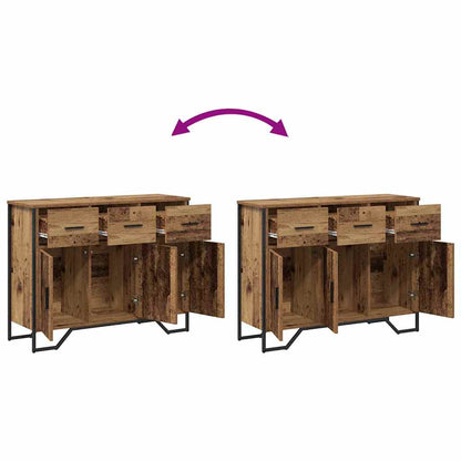 Sideboard with Drawer Old Wood 97 x 32.5 x 74.5 cm
