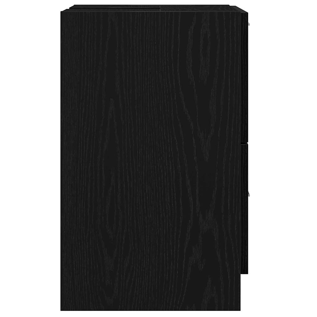 Bathroom Cabinet Black Oak 40 x 37 x 59 cm Engineered wood