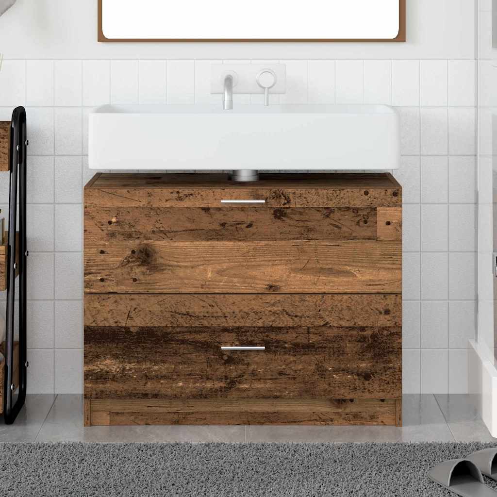 Bathroom Cabinet Old Wood 78 x 37 x 59 cm Engineered wood