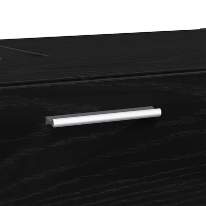 Bathroom Cabinet Black Oak 78 x 37 x 59 cm Engineered wood