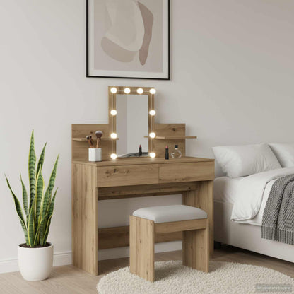 Dressing Table Artisan Oak 100 x 40 x 130 cm Engineered Wood